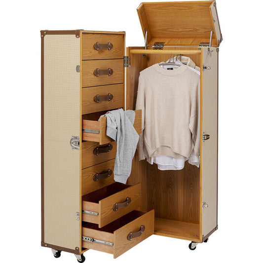 Wardrobe Trunk Venezia Cream