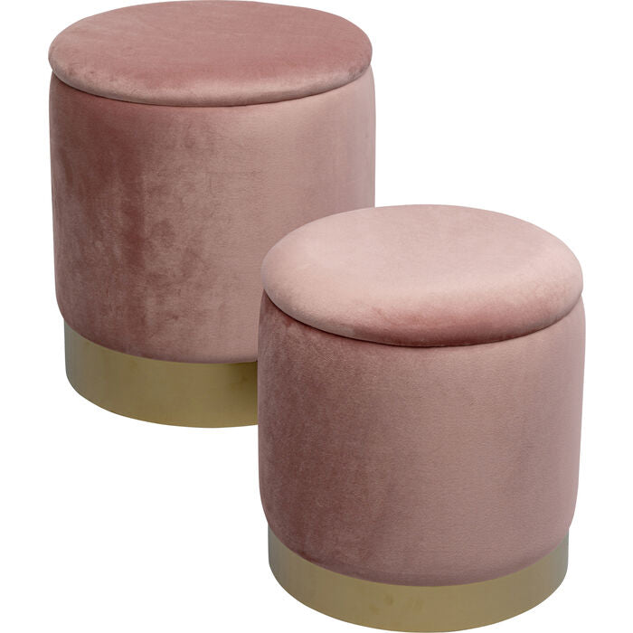 Stool Cherry Storage Rose Brass (2/Set)