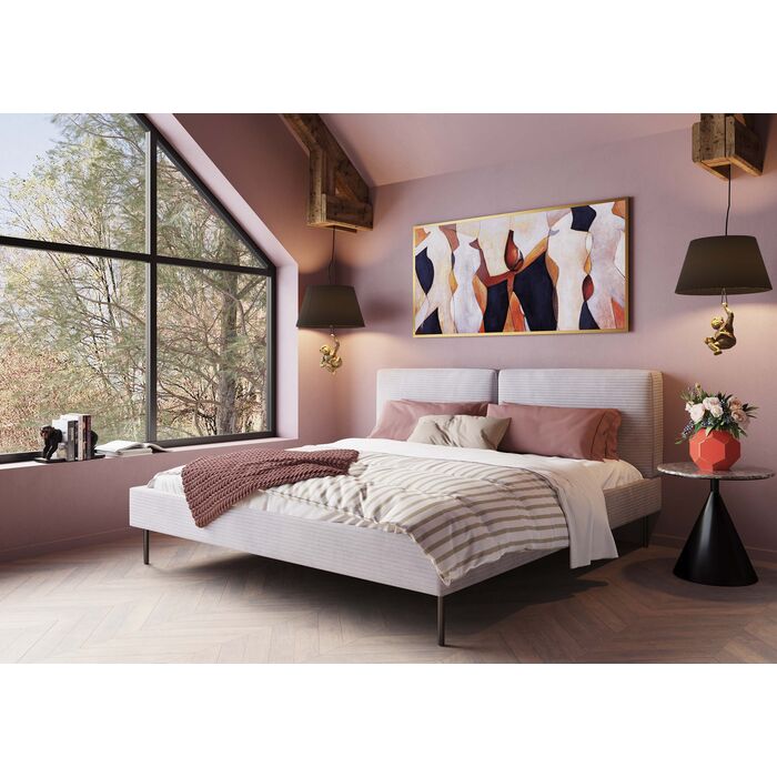 Bed East Side Cord Grey180x200cm