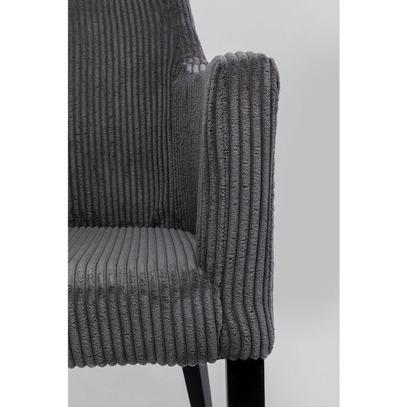 Chair with Armrest Mode Cord Grey