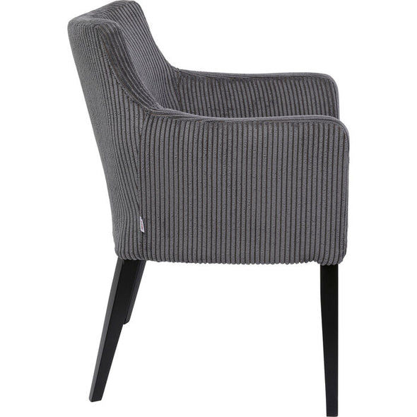 Chair with Armrest Mode Cord Grey
