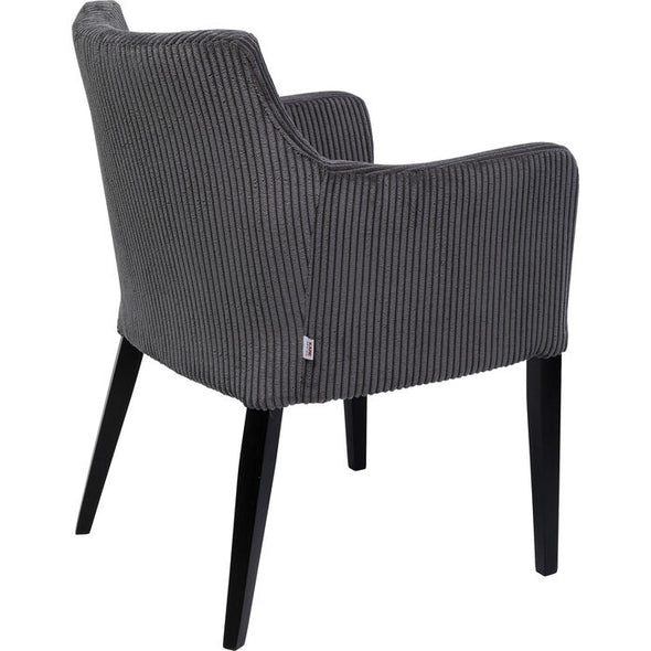 Chair with Armrest Mode Cord Grey