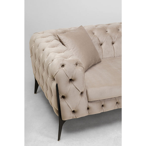 Corner Sofa Bellissima Velvet Taupe Right 240x180