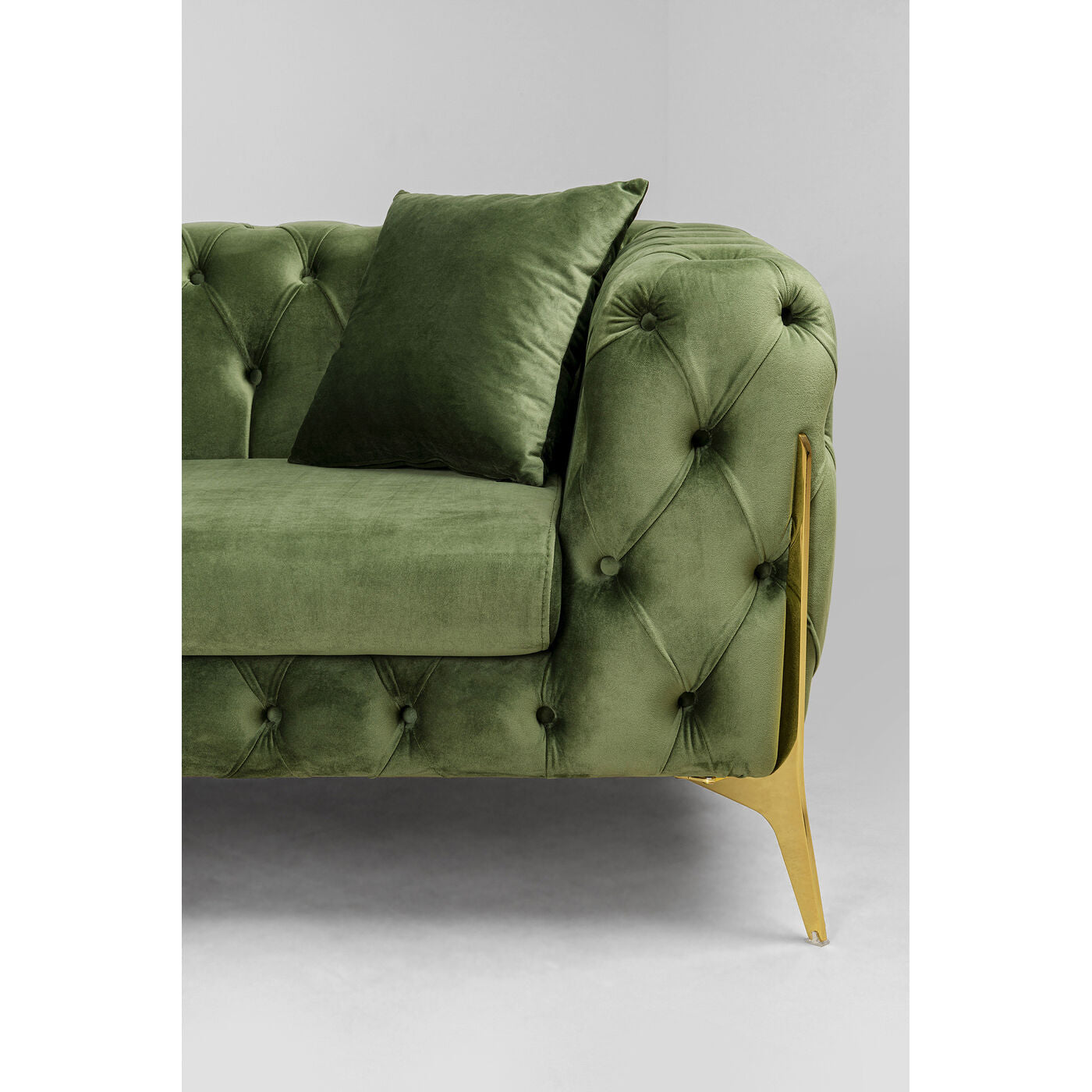 Corner Sofa Bellissima Velvet Green Left 180x240cm