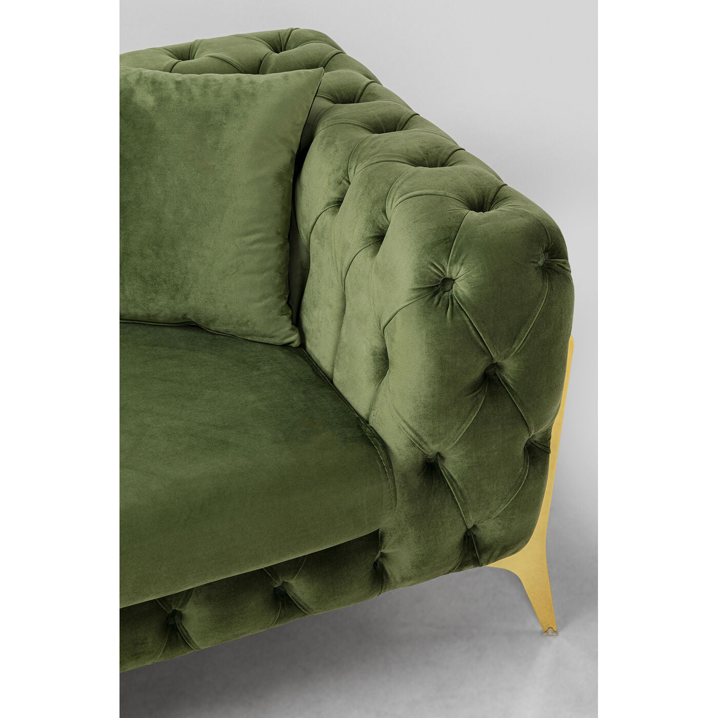 Corner Sofa Bellissima Velvet Green Left 180x240cm