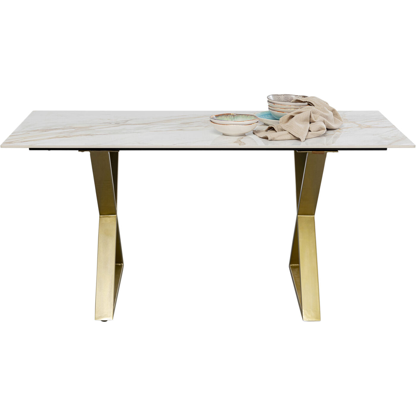 Table Eternity Cross Brass160x80cm