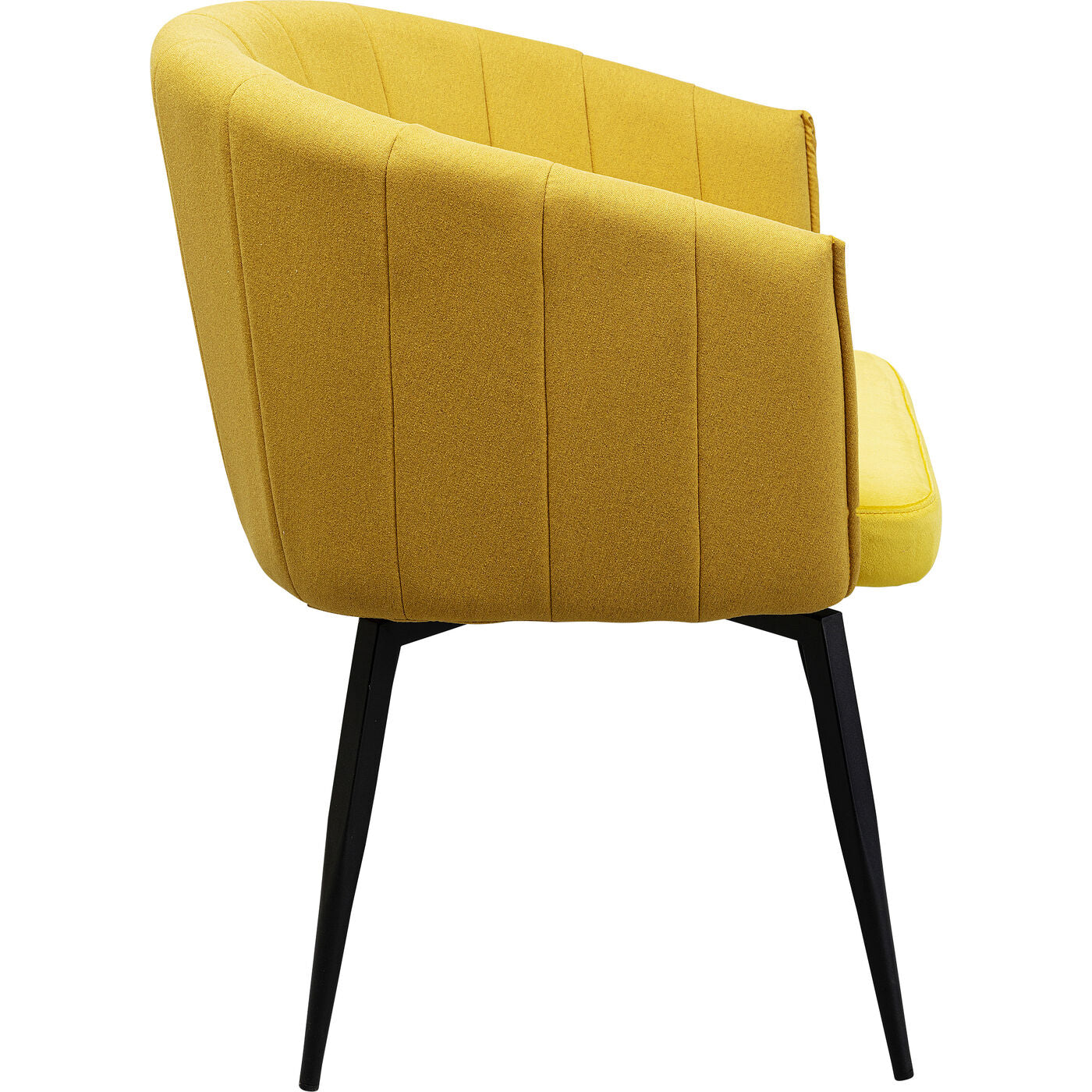 Velvet look swivel chair