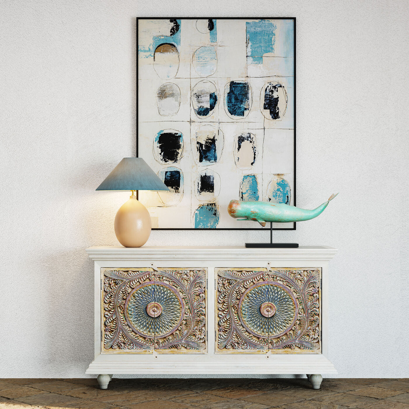 Handcrafted Wood Sideboard