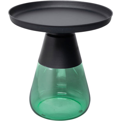 Round Green Side Table