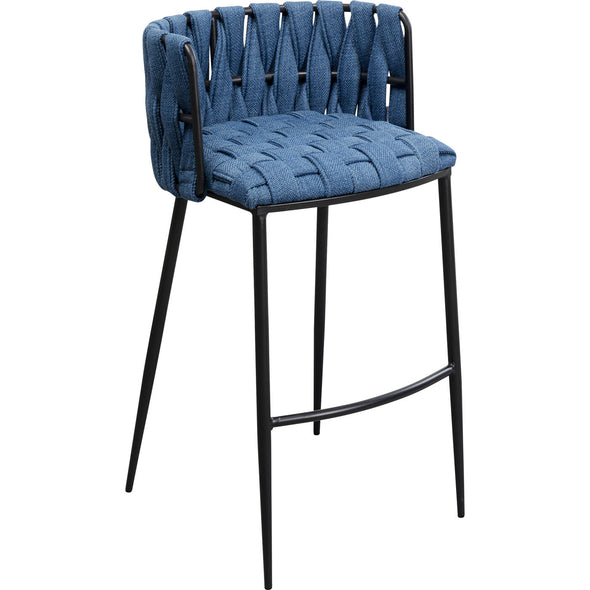 Saluti Blue Bar Chair 77cm