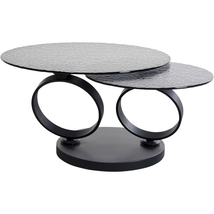 Coffee Table Beverly Bubble Black 133x80cm