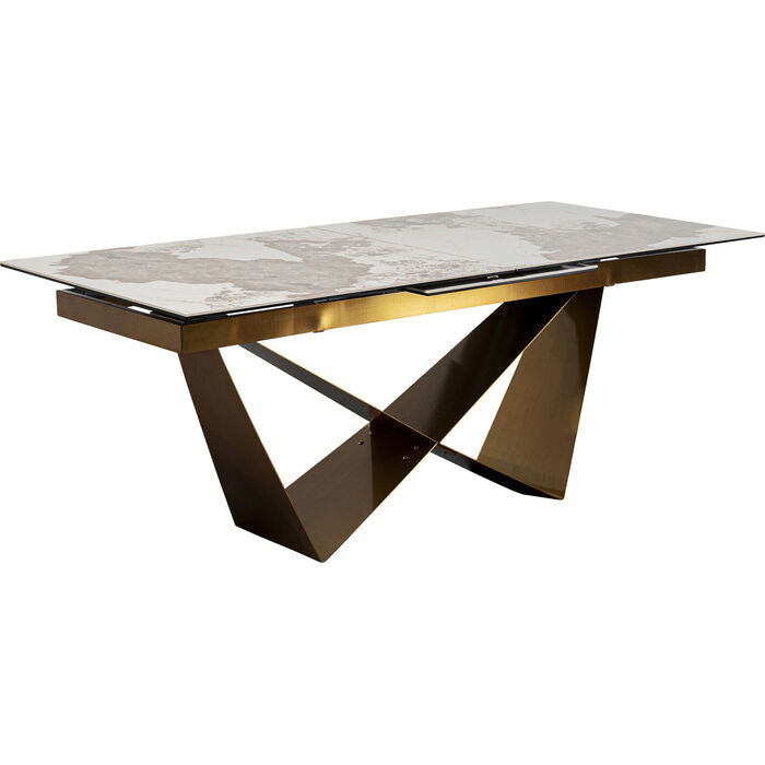 Extension Table Connesso Brass 200(+60)x90cm