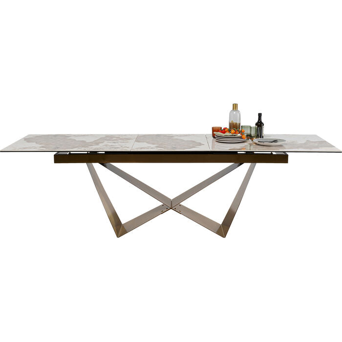 Extension Table Connesso Brass 200(+60)x90cm