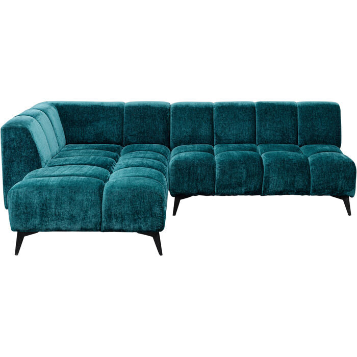 Corner Sofa Nia Glam Dark Green Left 250cm