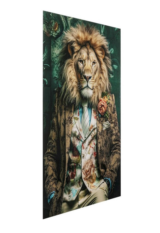 Glass Picture Mister Lion 150x100cm