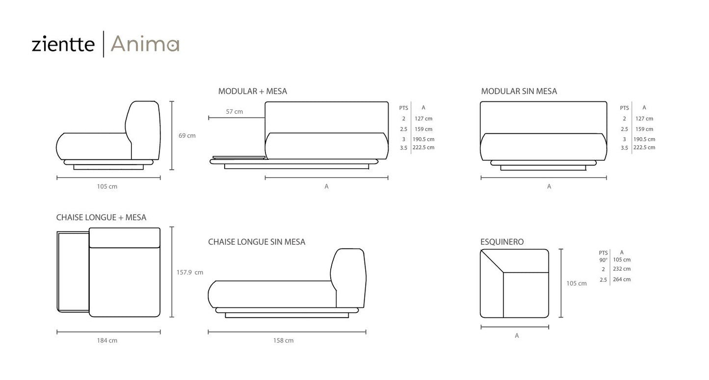 Anima Sofa by Zientte