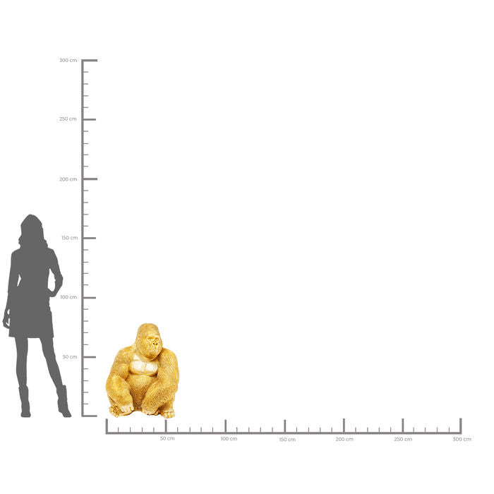 Gold Gorilla Figurine