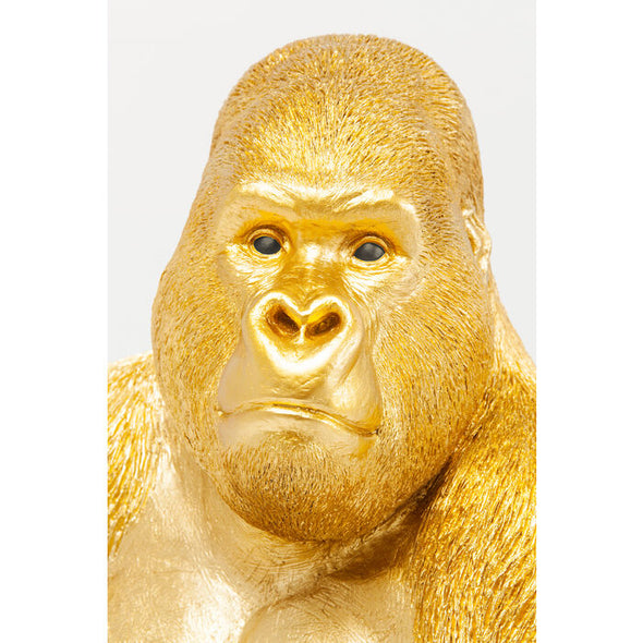 Deco Figurine Monkey Gorilla Side XL Gold