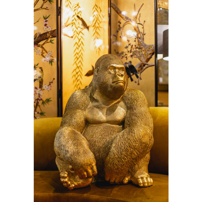 Gold Gorilla Figurine