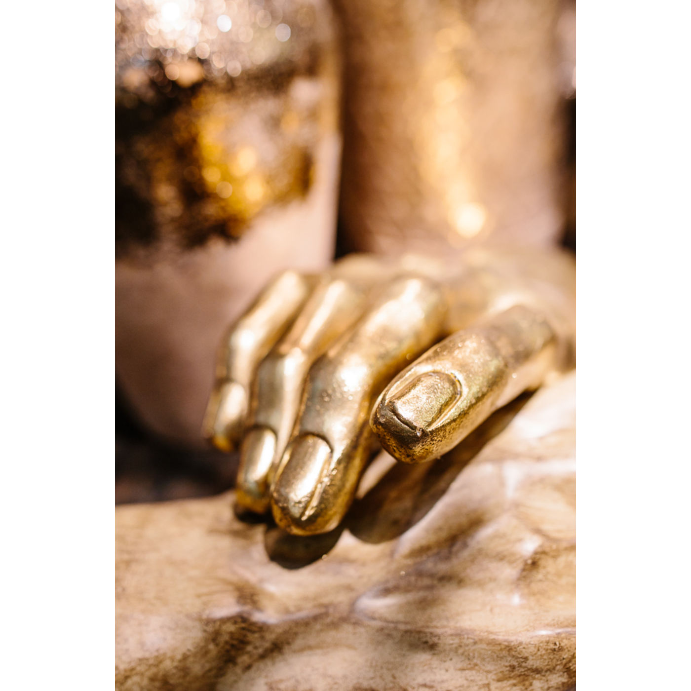 Gold Hand Sculpture