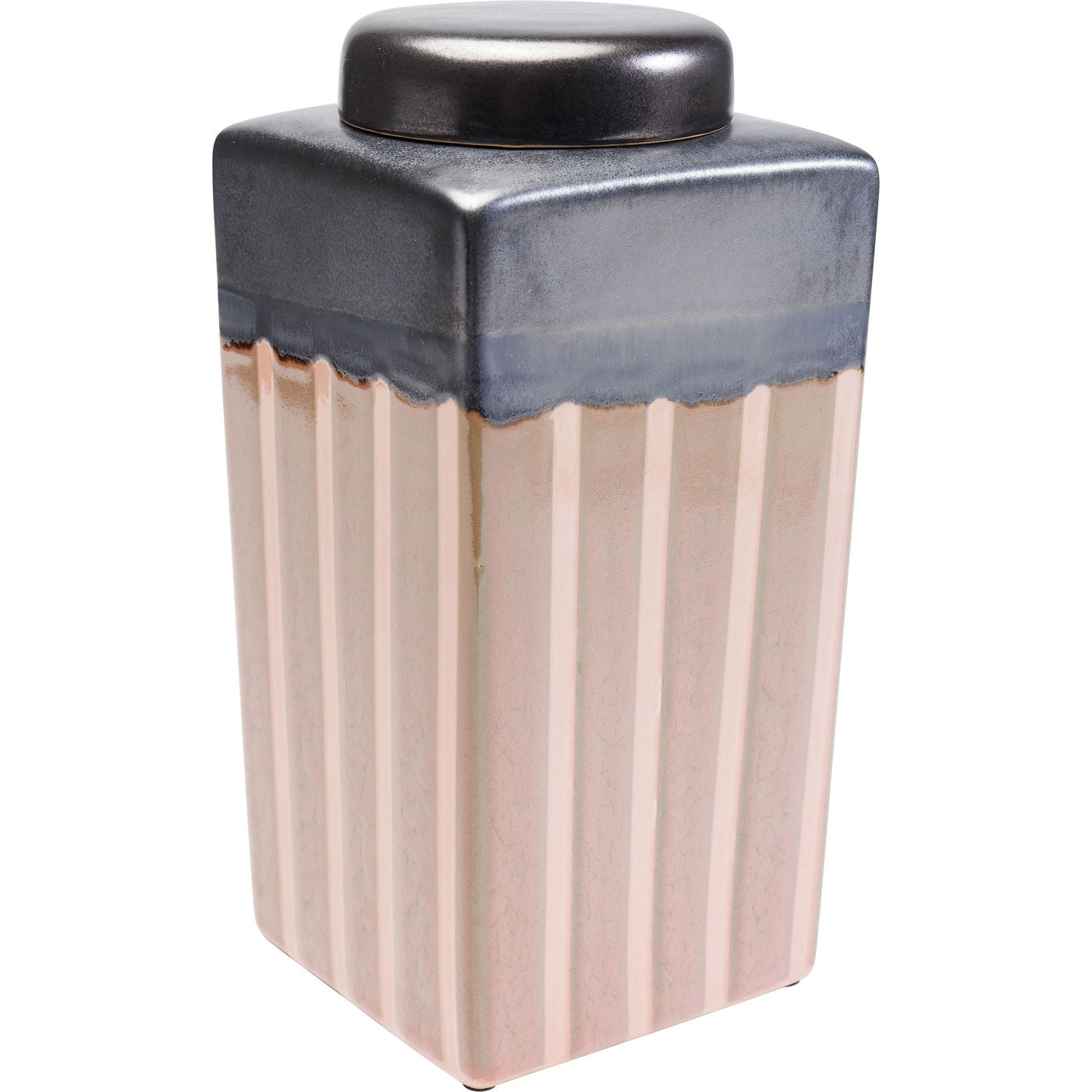 Deko Jar Mocca Stripes 30cm