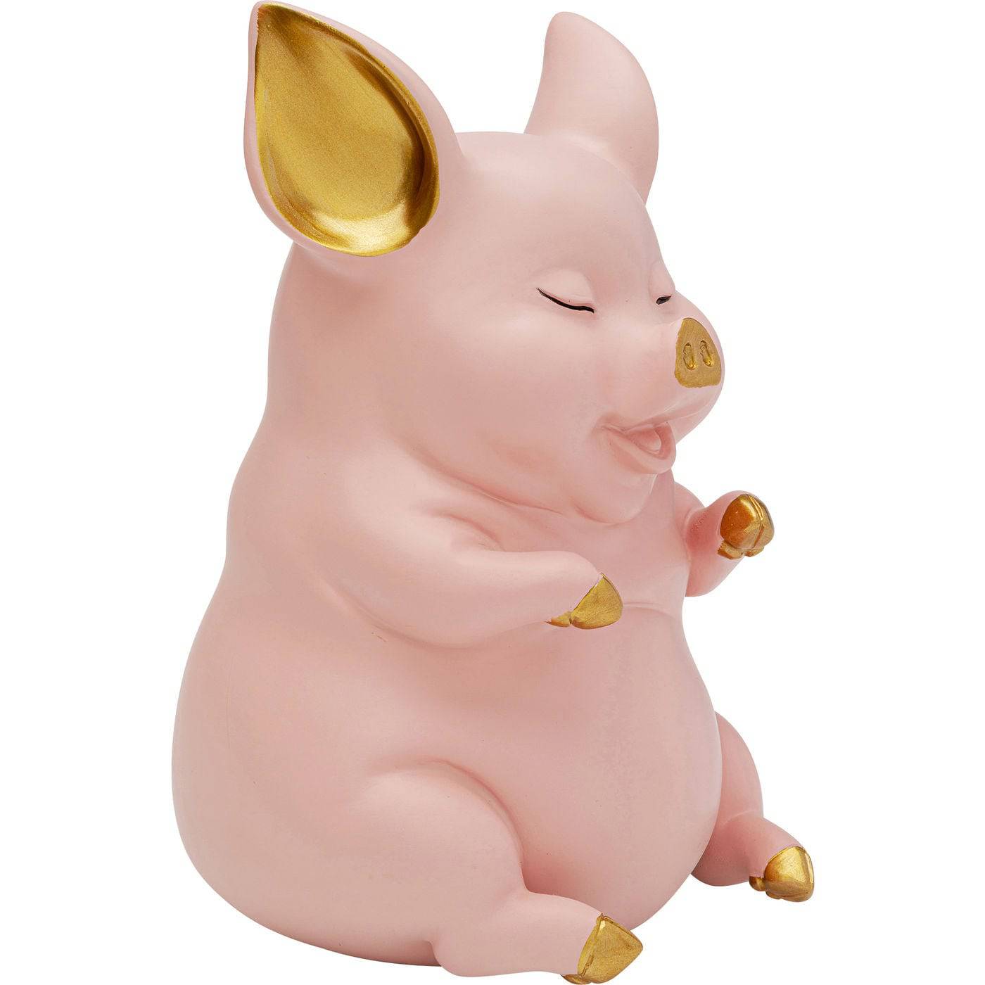 money-box-pig-sitting-pink - JULIA VENCE STORE