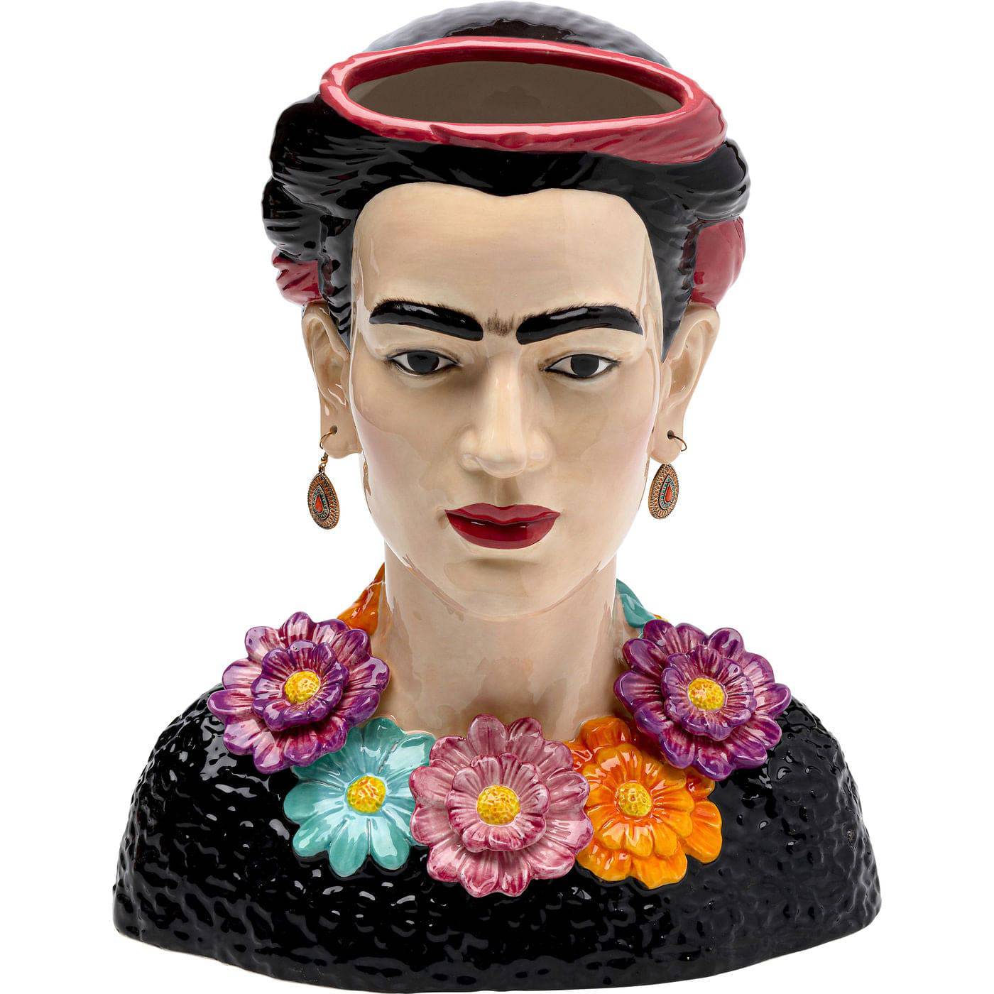 Frida Kahlo inspired vase