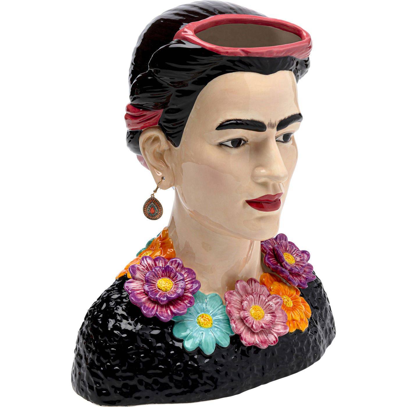 Frida Kahlo inspired vase