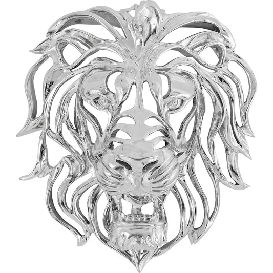 Wall Decoration Lion Silver