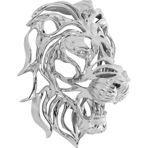 Wall Decoration Lion Silver