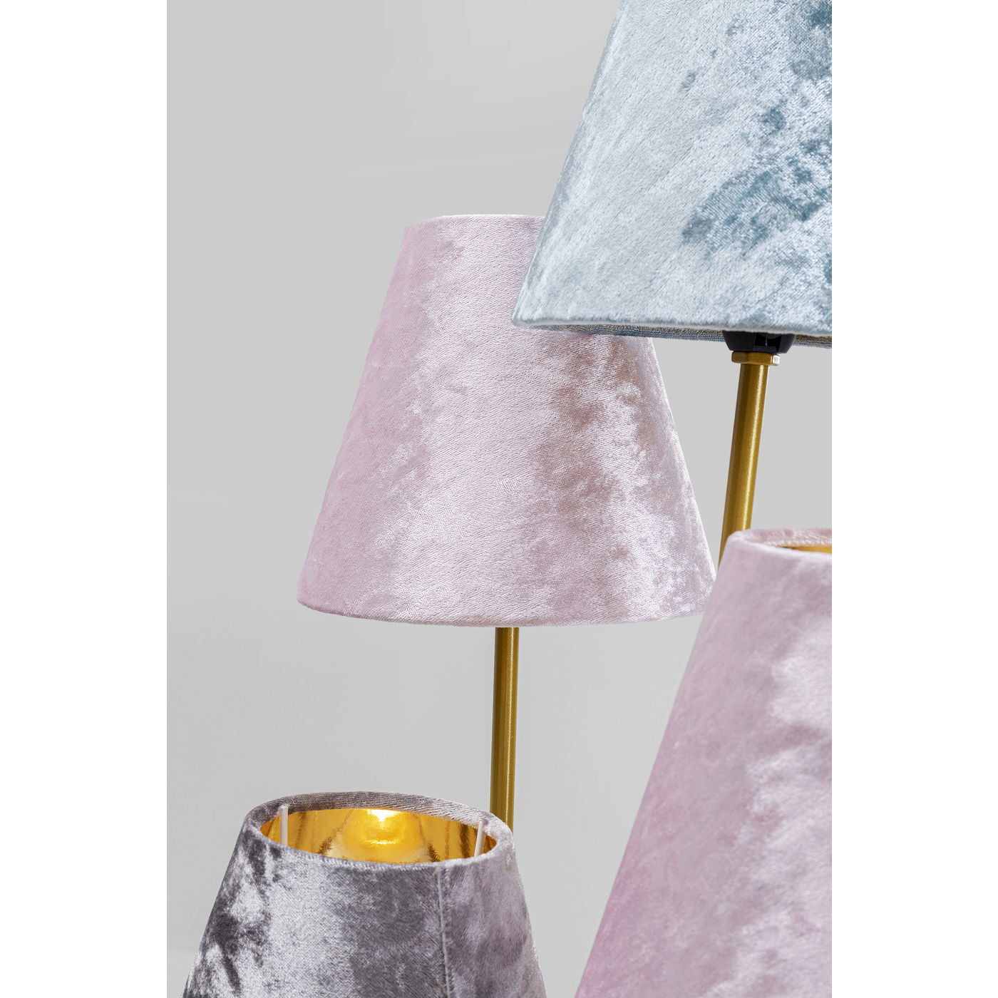 Floor Lamp Flexible Velvet Brass Cinque