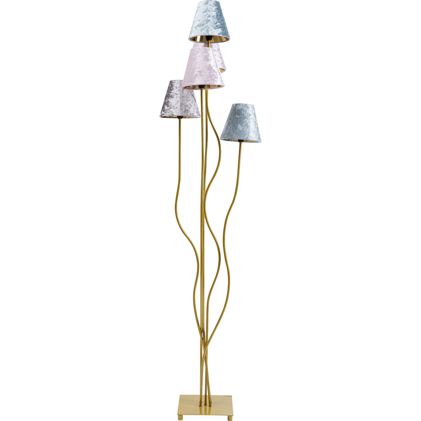 Floor Lamp Flexible Velvet Brass Cinque