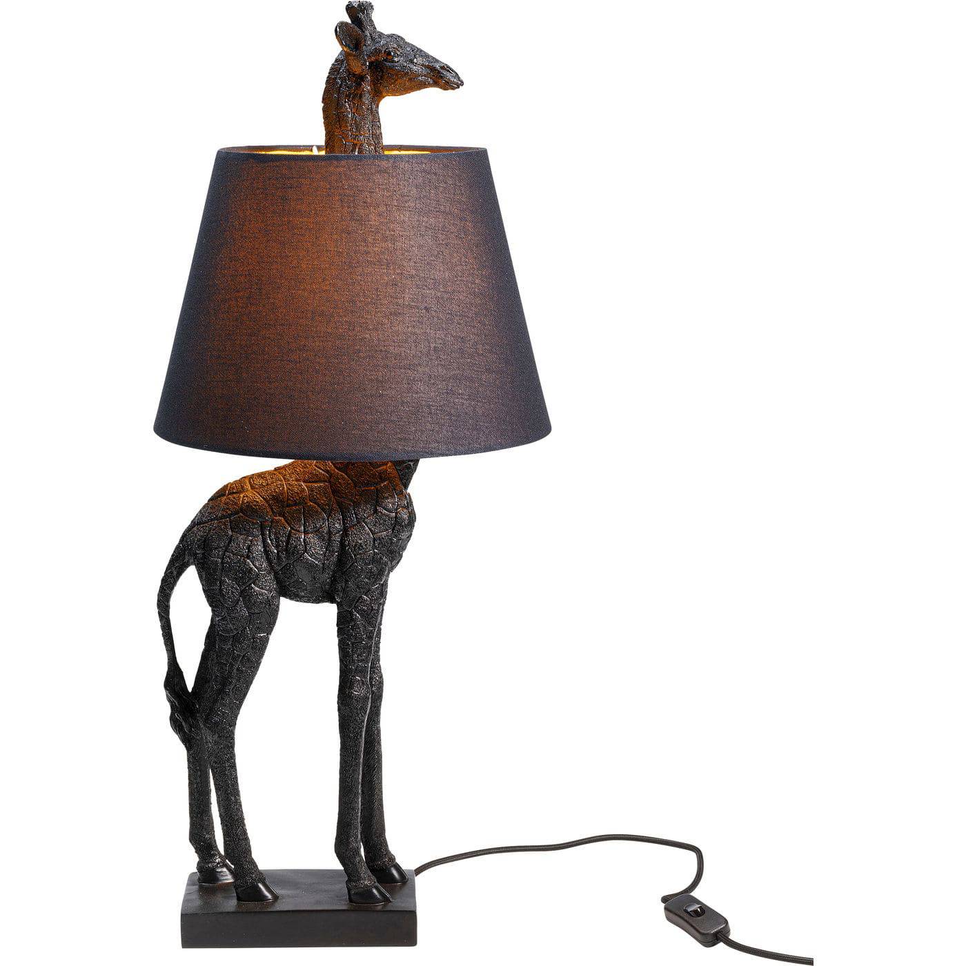 table-lamp-giraffe-mat-black - JULIA VENCE STORE