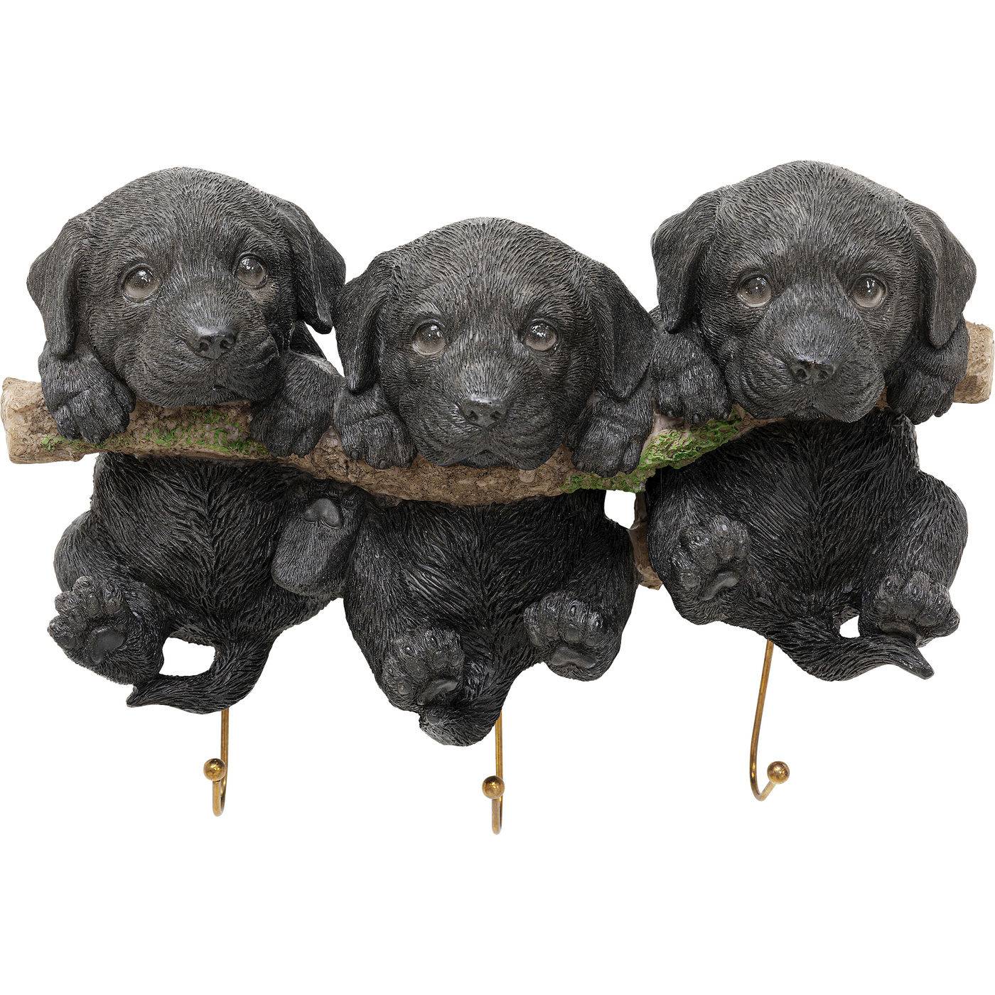 wall-hooks-three-mini-dogs - JULIA VENCE STORE