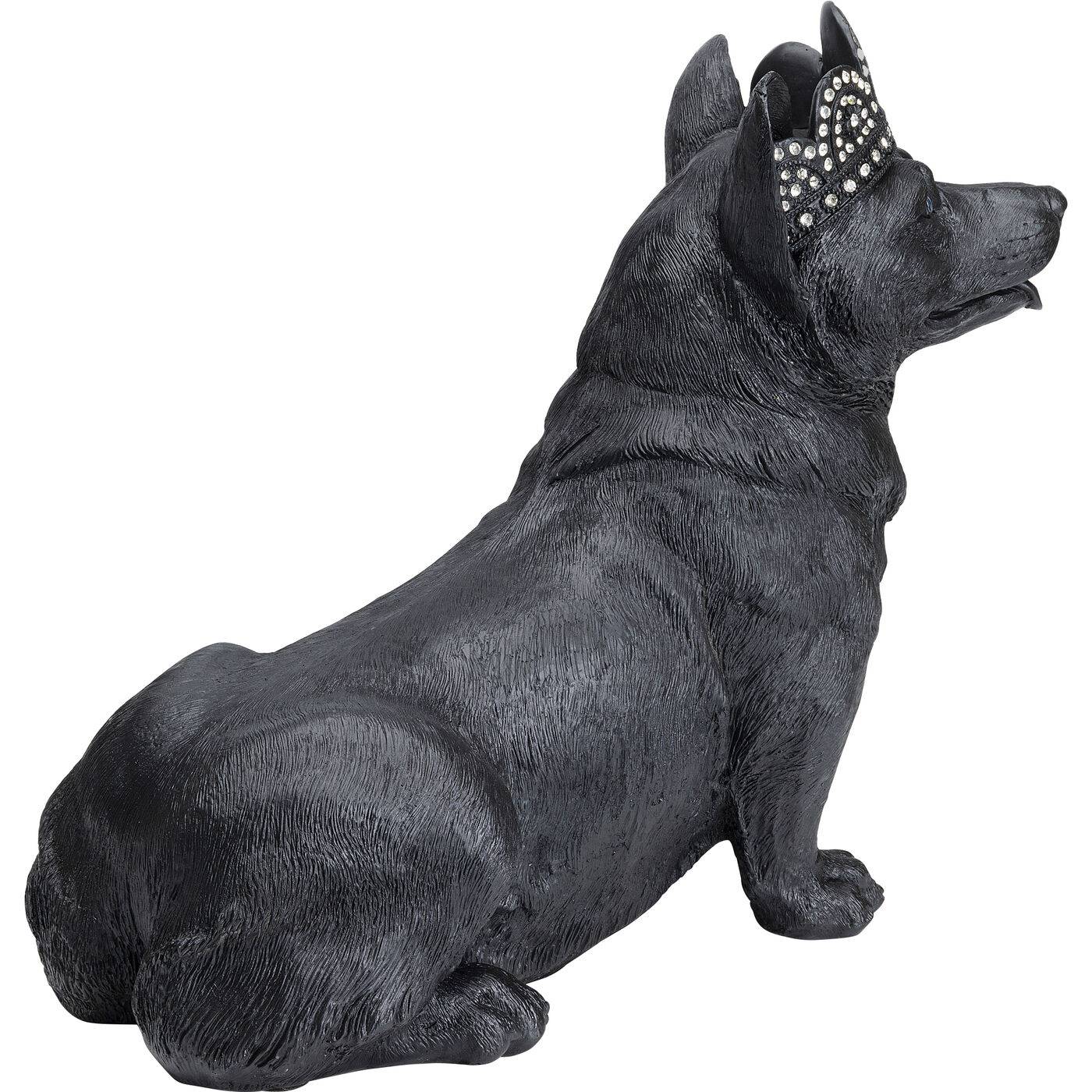 Deco Figurine Royal Sitting Corgi Black - JULIA VENCE STORE