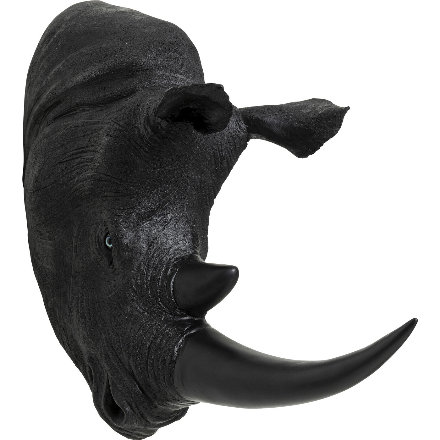 Wall Object Rhino Head Antique Black