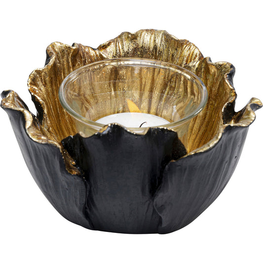 tealight-holder-flower-bloom-black-gold-o10