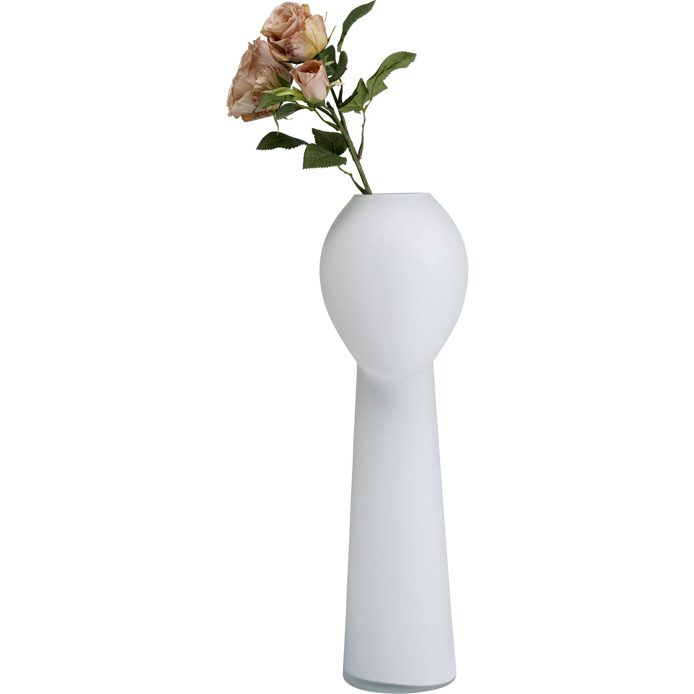 Modern White Glass Vase