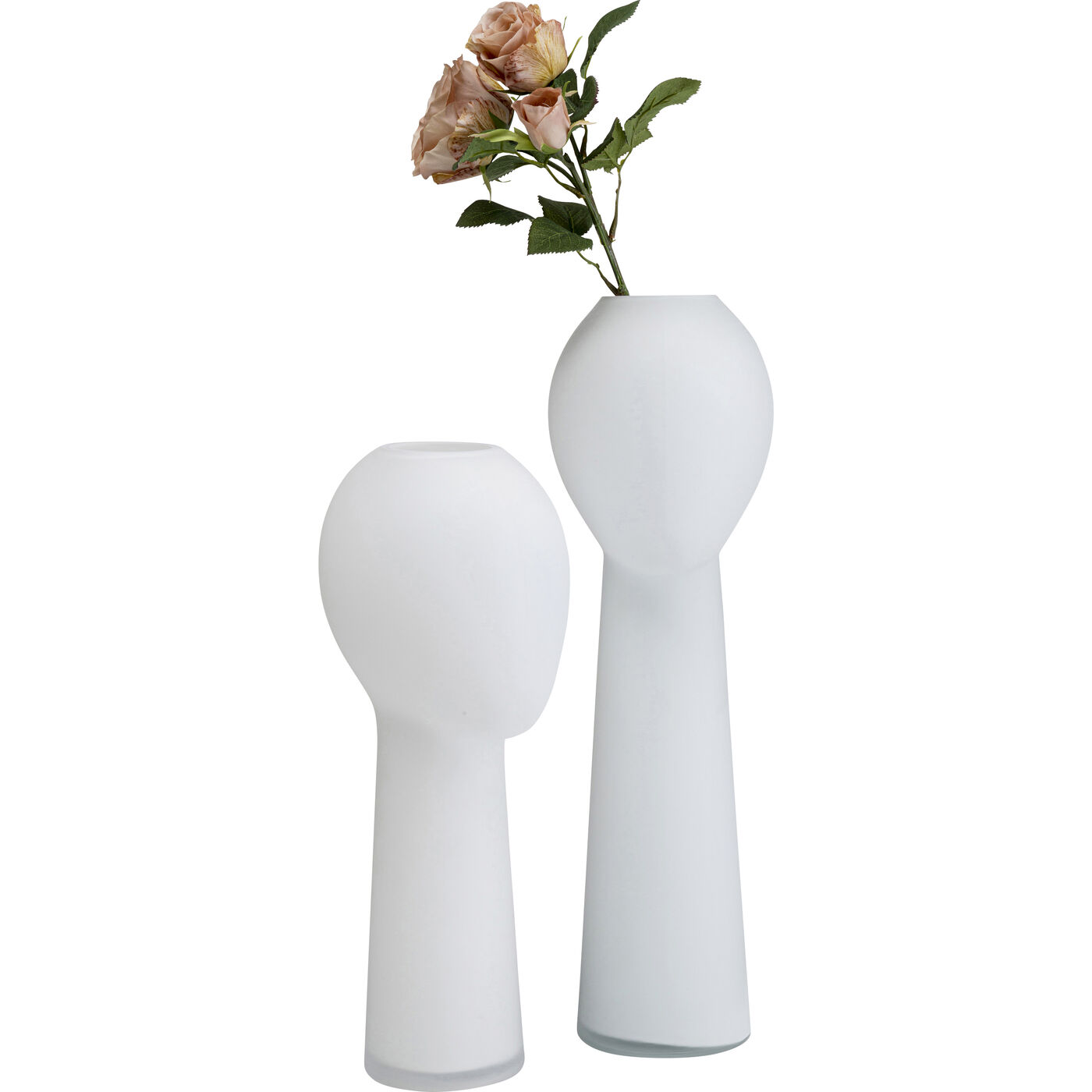 Modern White Glass Vase