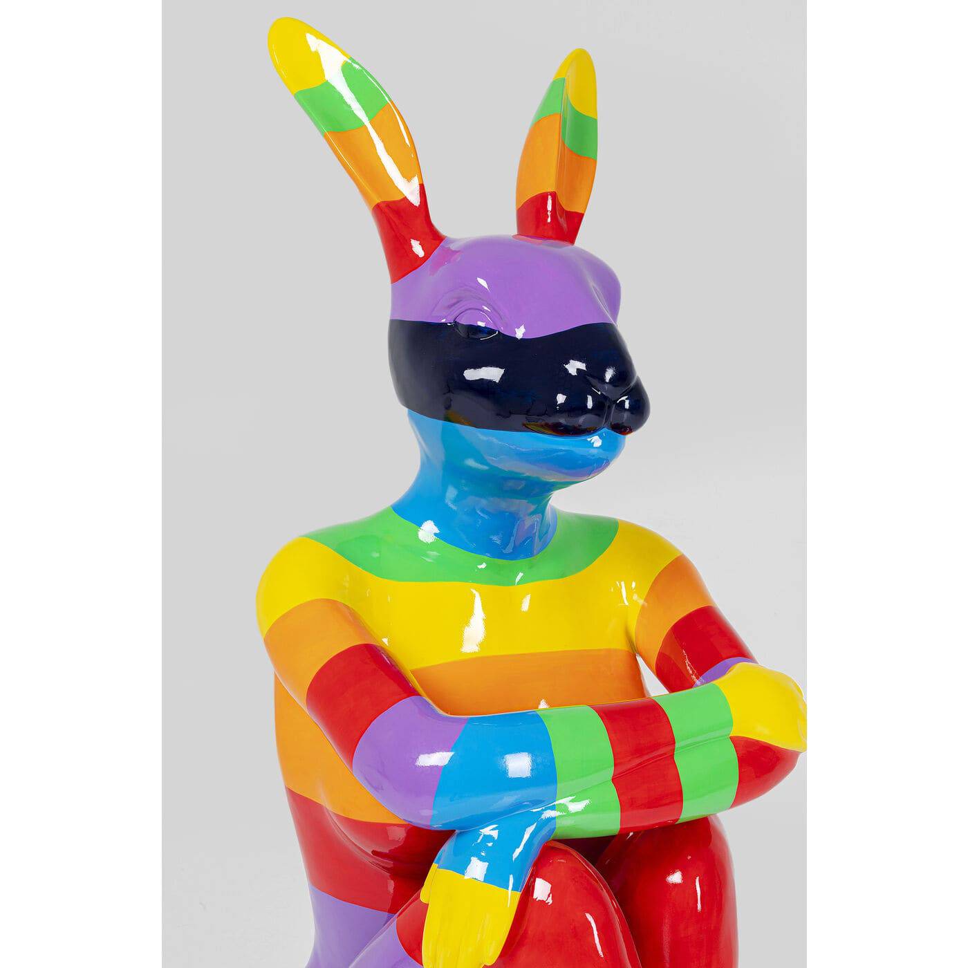 Deco Figurine Sitting Rabbit Rainbow 203 - JULIA VENCE STORE