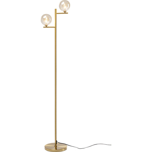 Floor Lamp Two Balls Gold