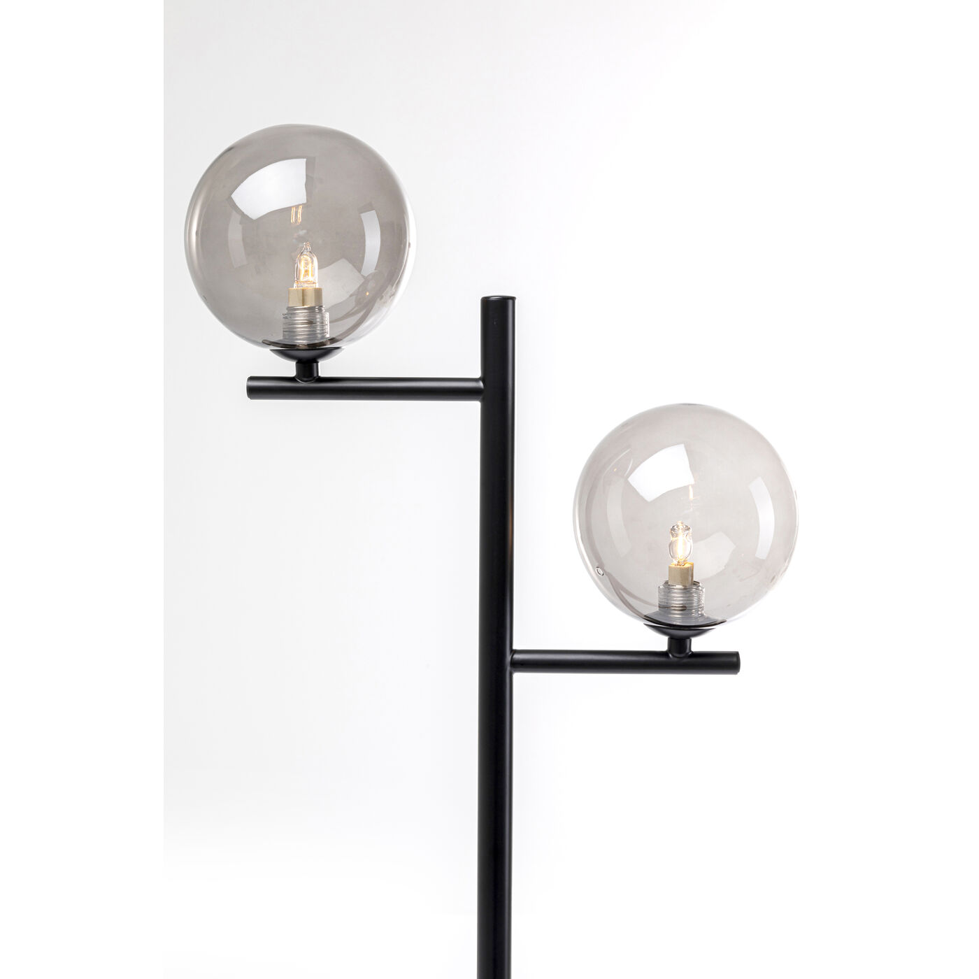 Floor Lamp Two Balls Matt Black