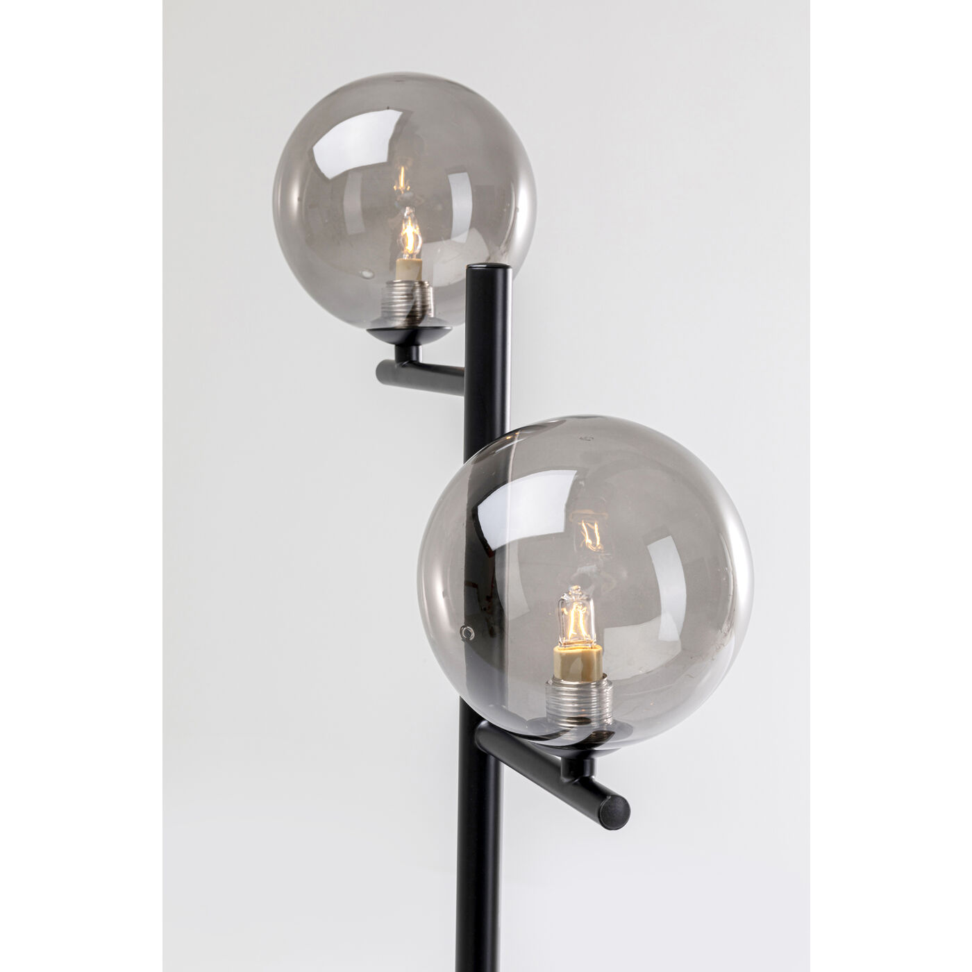 Floor Lamp Two Balls Matt Black