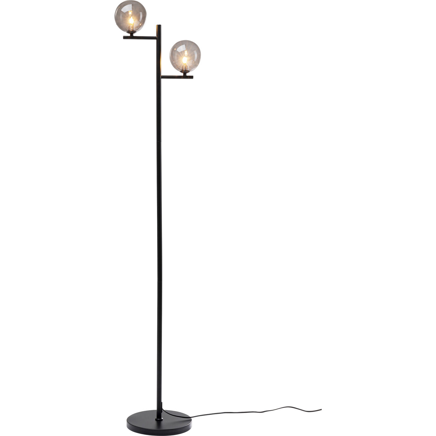 Floor Lamp Two Balls Matt Black