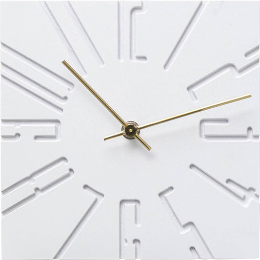 table clock cubito white