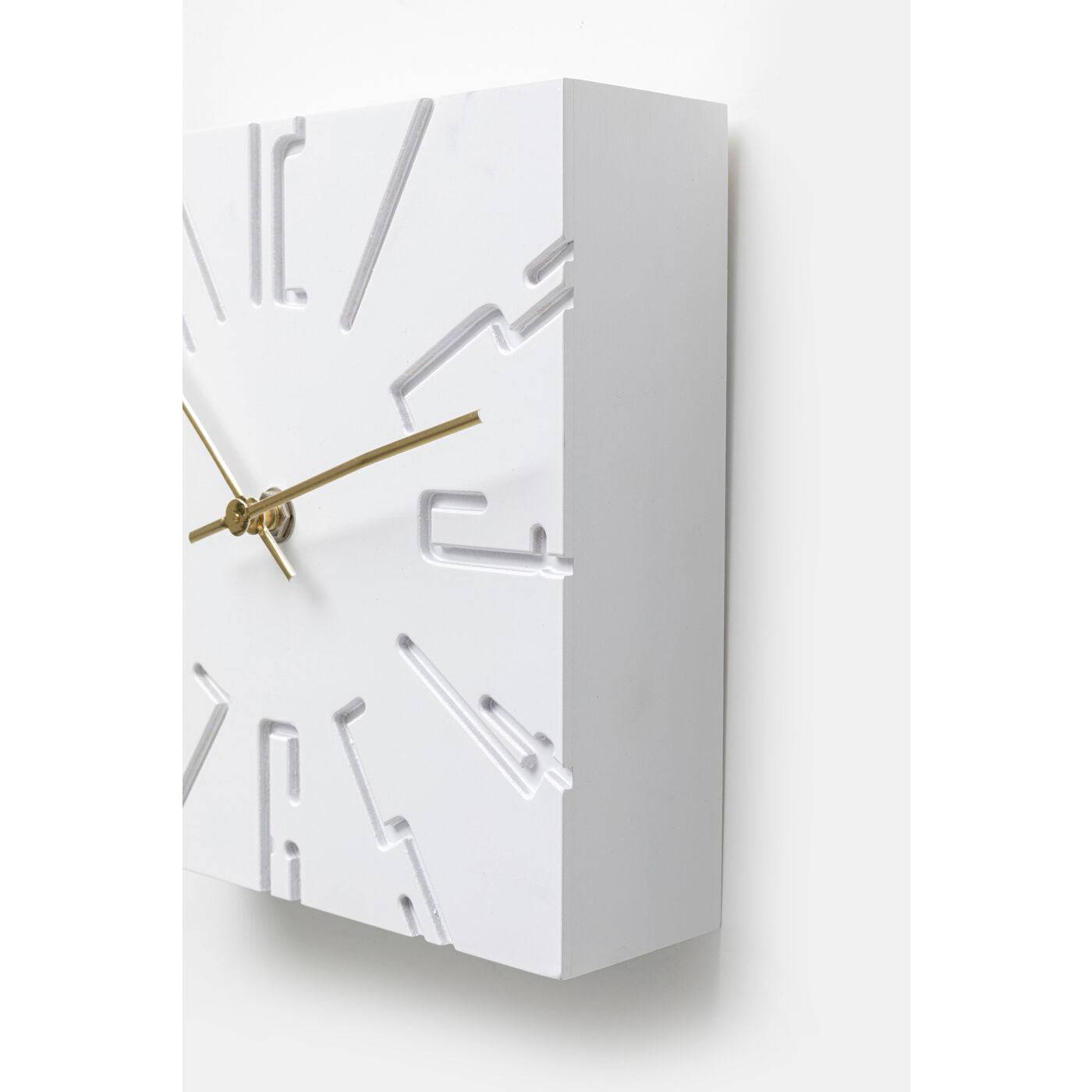 table clock cubito white