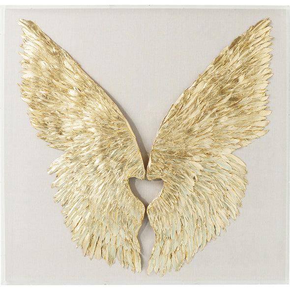 wall-decoration-wings-gold-white-120x120cm