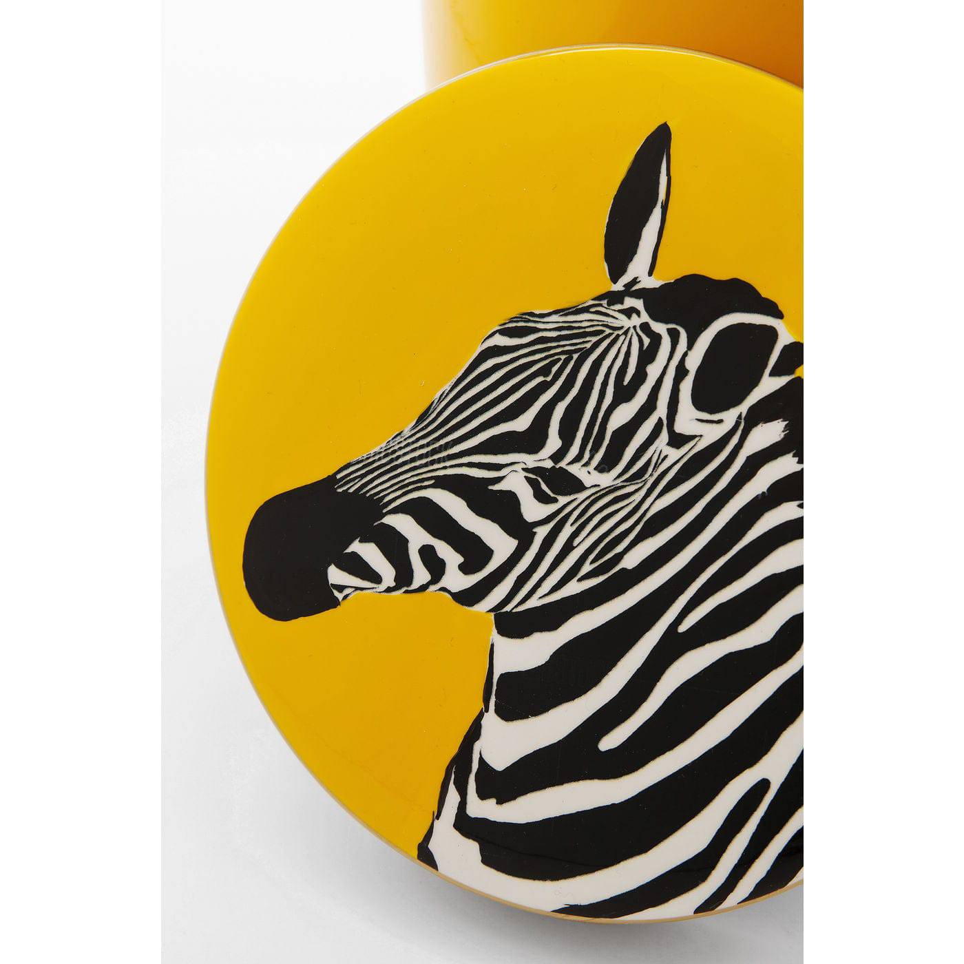 Deco Jar Zebra Yellow 25cm - JULIA VENCE STORE