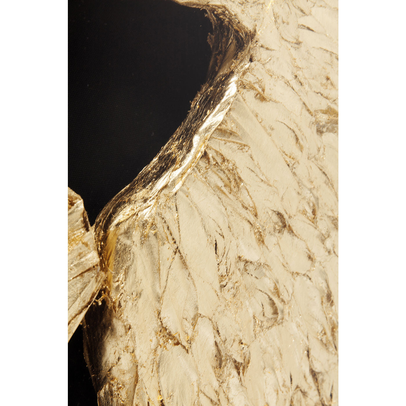 Wall Decoration Wings Gold Black 120x120cm