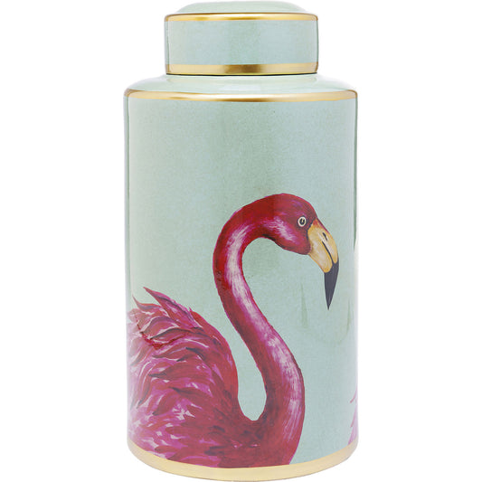 Deco Jar Flamingos 39cm